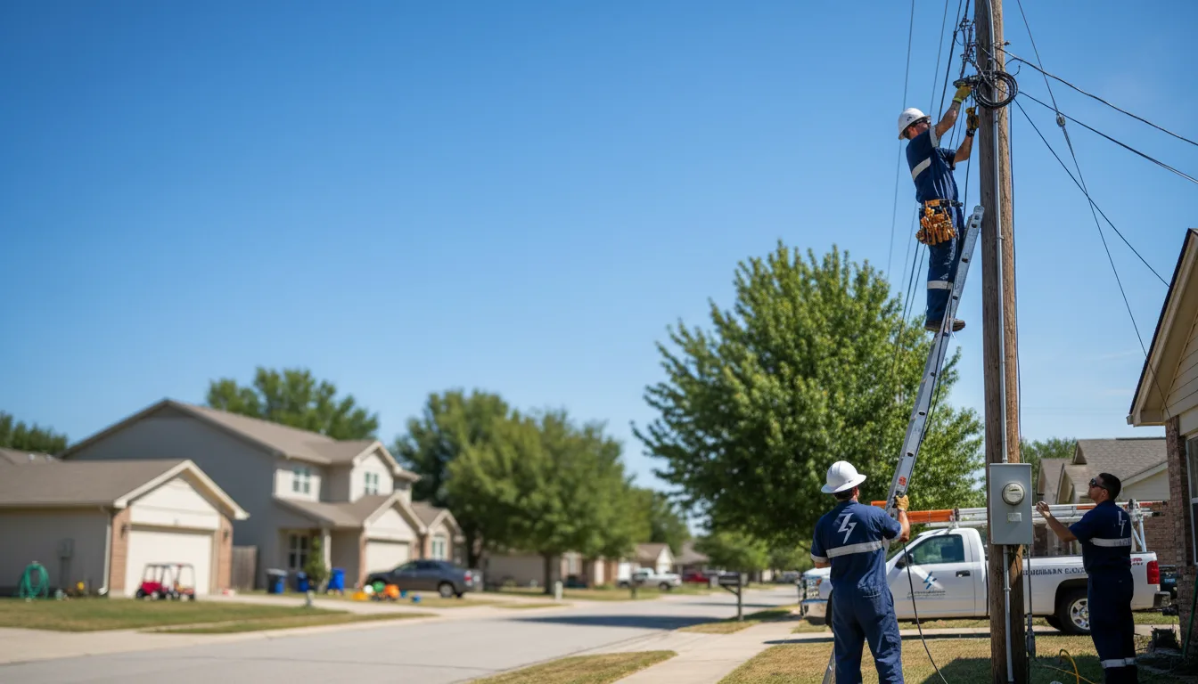 Residential electrician providing installation services in Hershey, PA